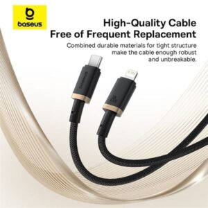 Baseus Dura Series C to Lightning 20W Fast Charging Cable (480Mbps)