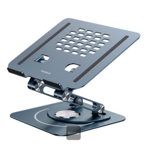 Baseus Foldable Stand For Laptop and iPad Tablet | 360 Degree Rotatable (Three-Fold Version) - Grey