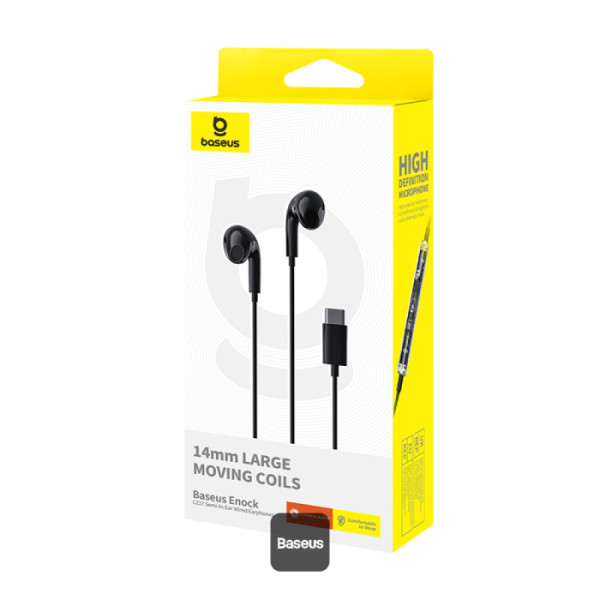 Baseus CZ17 In-ear Wired Earphone For iphone 15/16 Xiaomi Samsung S21 S20 Cellphone Headphones with Mic Wired Headsets - Image 4