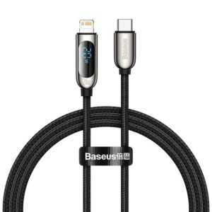 Baseus Display Fast Charging Data Cable Type-C to IP 20W 1m Black