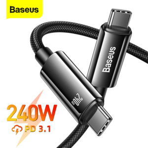 Baseus 240W USB C Cable PD 3.1 Cable 5A Fast Charging Type C Cable