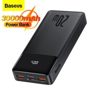 Baseus 20W 30000mAh Bipow Digital Display Power bank – Black
