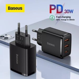 Baseus 30W Compact U+U+C USB Type C Charger Phone Charger