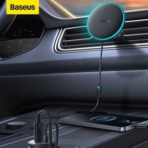 BASEUS cw01 NEW MAGNETIC WIRELESS CAR CHARGER MOUNT BLACK