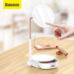Baseus Smart Beauty Series Lighted Makeup Mirror with Storage Box White