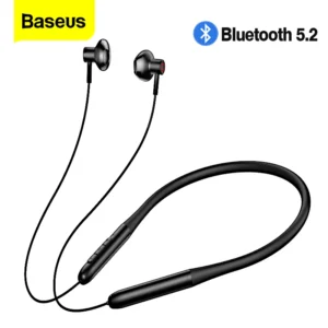 Baseus P1 Wireless Earphones Bluetooth 5.2 Headphone Magnetic Neckband Earphone Waterproof Sport Headset Neck Wireless Earbuds