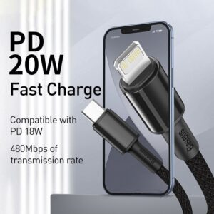 Baseus High Density Braided Fast Charging Data Cable Type-C to iP PD 20W