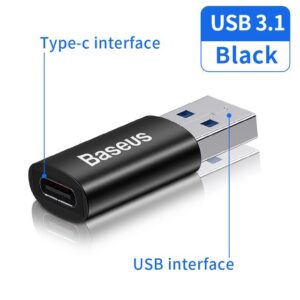 Baseus USB 3.1 Adapter OTG USB A MALE to Adapter Type C Female Converter
