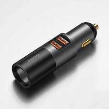Baseus Share Together Fast Charge Car Charger with Cigarette Lighter Expansion Port U+U 120W