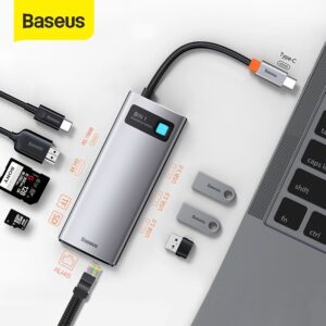 Baseus Metal Gleam Series 8-in-1 Multifunctional Type-C HUB